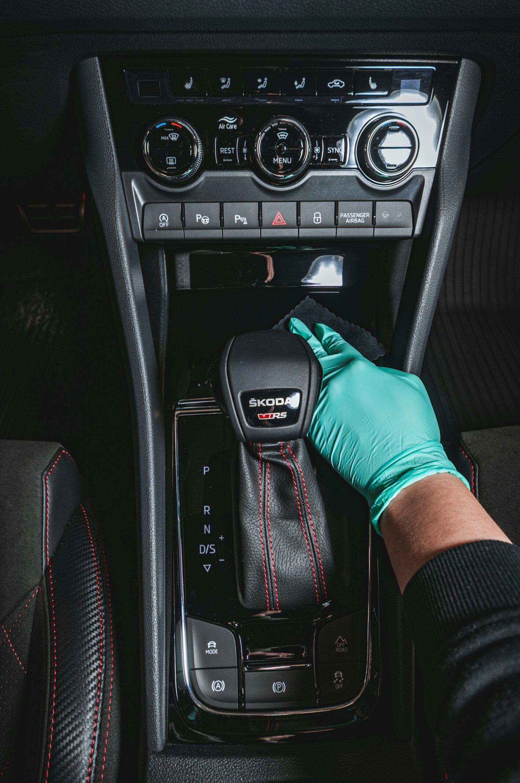 car interior cockpit detailing