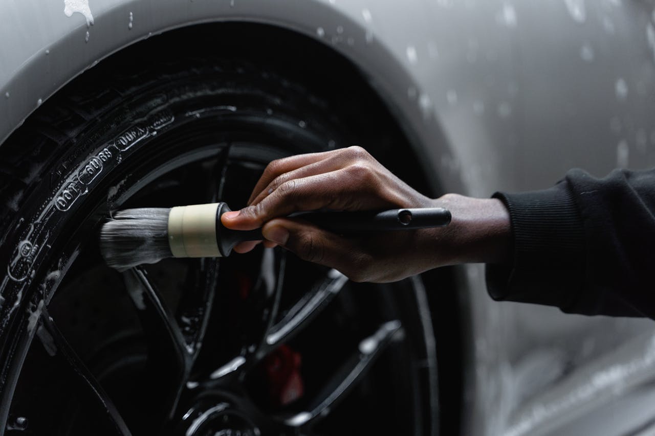Alloy wheel cleaning